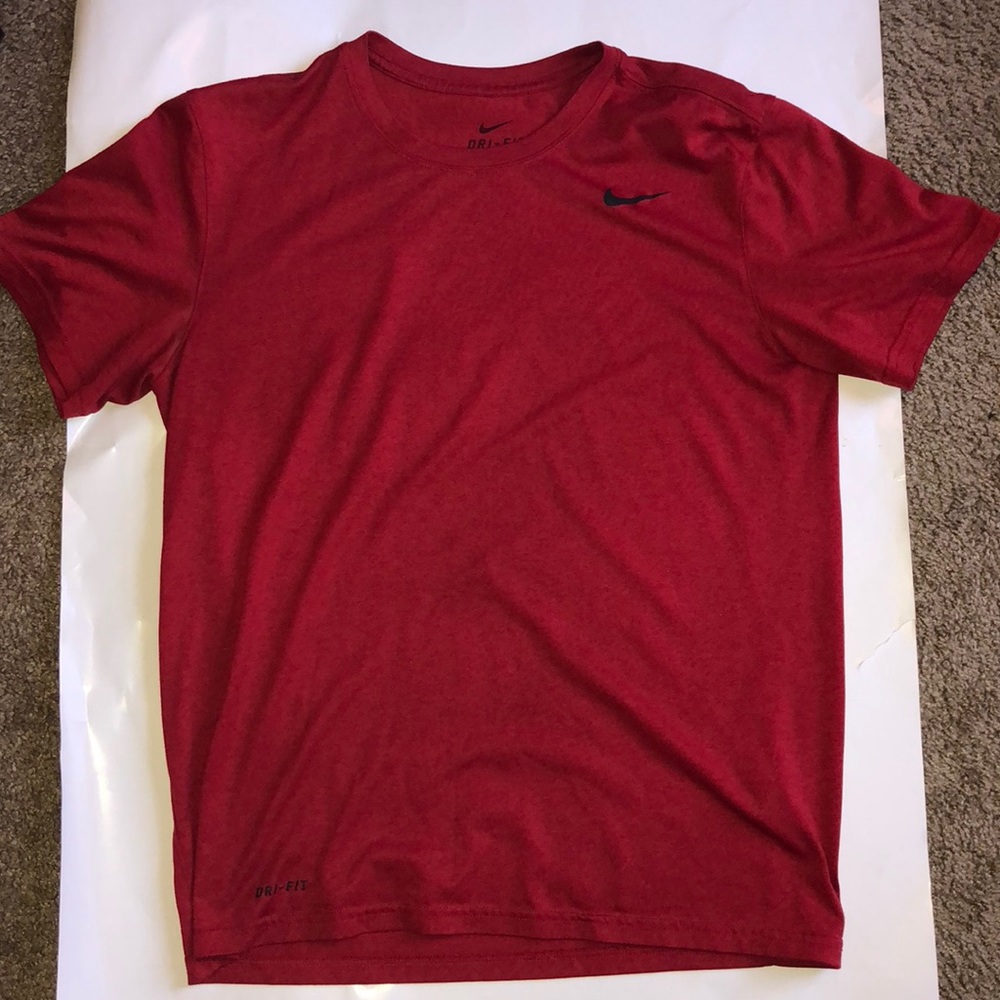 Red NIKE Dri fit tee Medium